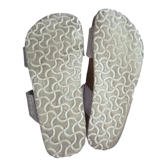 Birkenstock lilac and white striped Sandals with Adjustable Straps sz 7 - Picture 4 of 4